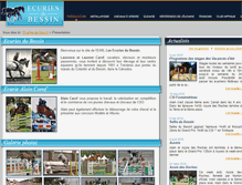 Tablet Screenshot of ecuries-du-bessin.fr